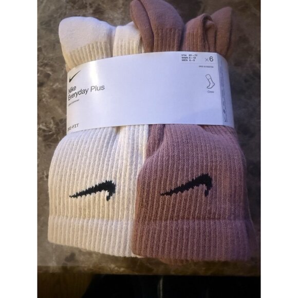 Nike Everyday Plus Cushioned Training Crew Socks 6 Pairs Medium 6-8 SX6897‌-‌904 - Picture 8 of 11